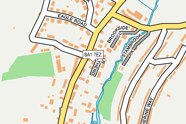 BA1 7EZ map - OS OpenMap – Local (Ordnance Survey)