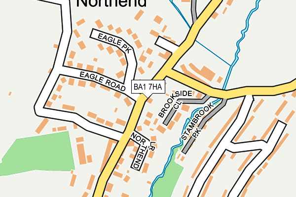 BA1 7HA map - OS OpenMap – Local (Ordnance Survey)
