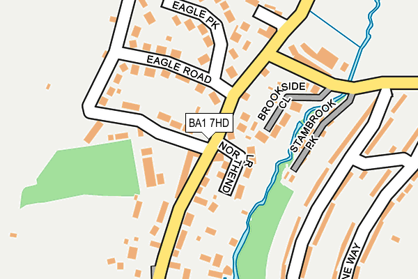 BA1 7HD map - OS OpenMap – Local (Ordnance Survey)