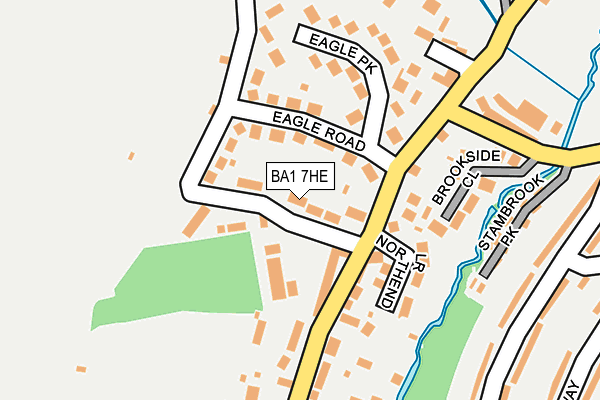 BA1 7HE map - OS OpenMap – Local (Ordnance Survey)