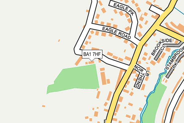 BA1 7HF map - OS OpenMap – Local (Ordnance Survey)