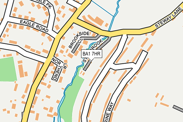 BA1 7HR map - OS OpenMap – Local (Ordnance Survey)
