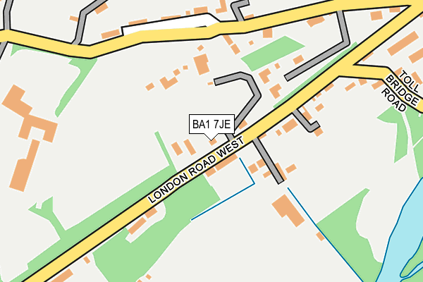 BA1 7JE map - OS OpenMap – Local (Ordnance Survey)