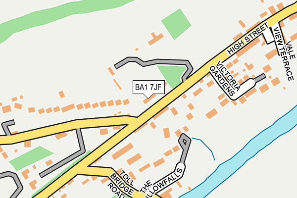 BA1 7JF map - OS OpenMap – Local (Ordnance Survey)