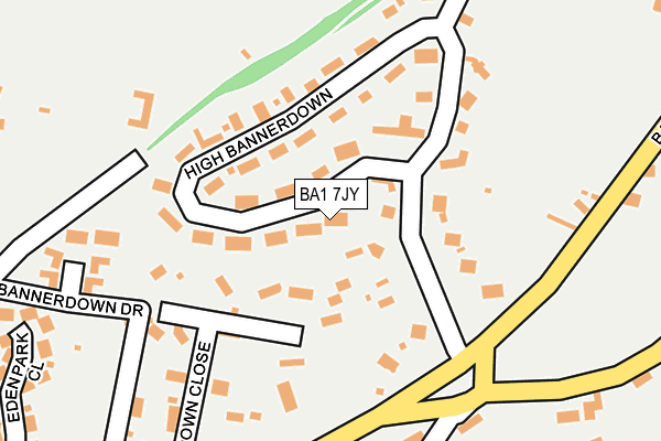 BA1 7JY map - OS OpenMap – Local (Ordnance Survey)