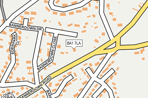 BA1 7LA map - OS OpenMap – Local (Ordnance Survey)