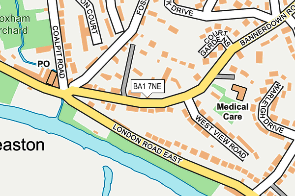 BA1 7NE map - OS OpenMap – Local (Ordnance Survey)