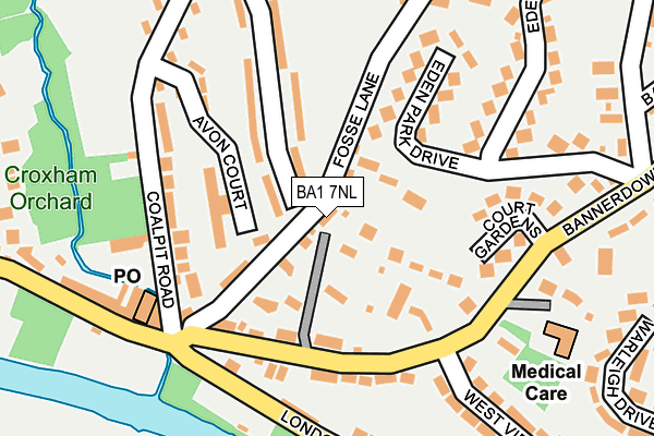 BA1 7NL map - OS OpenMap – Local (Ordnance Survey)