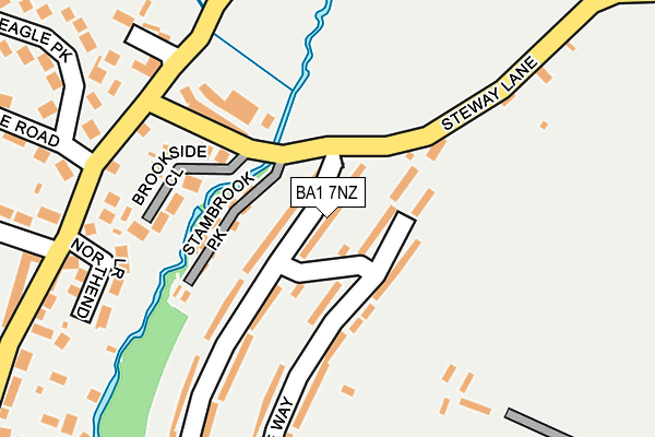 BA1 7NZ map - OS OpenMap – Local (Ordnance Survey)