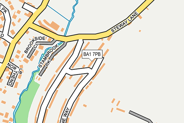 BA1 7PB map - OS OpenMap – Local (Ordnance Survey)