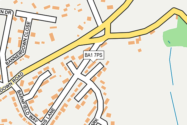 BA1 7PS map - OS OpenMap – Local (Ordnance Survey)