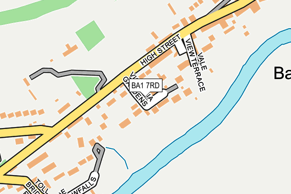 BA1 7RD map - OS OpenMap – Local (Ordnance Survey)
