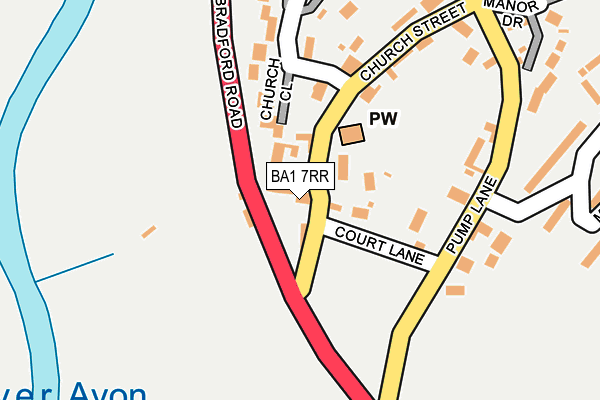 BA1 7RR map - OS OpenMap – Local (Ordnance Survey)