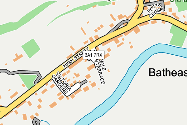 BA1 7RX map - OS OpenMap – Local (Ordnance Survey)