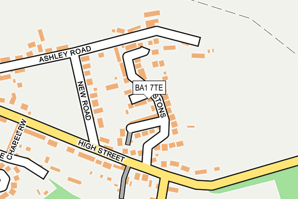 BA1 7TE map - OS OpenMap – Local (Ordnance Survey)