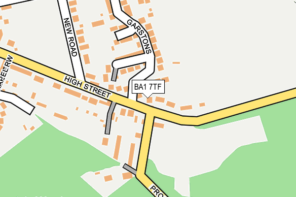 BA1 7TF map - OS OpenMap – Local (Ordnance Survey)
