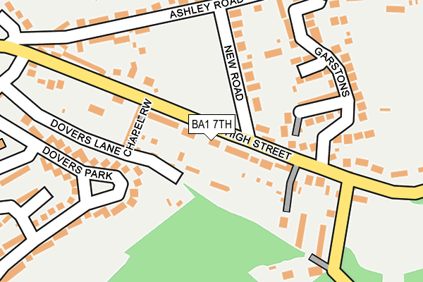 BA1 7TH map - OS OpenMap – Local (Ordnance Survey)