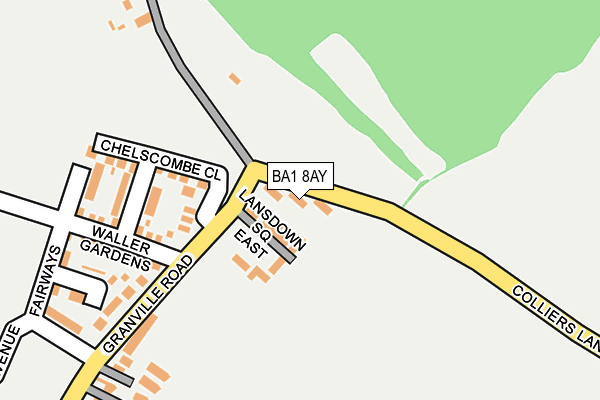 BA1 8AY map - OS OpenMap – Local (Ordnance Survey)
