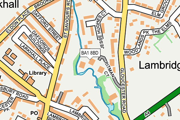BA1 8BD map - OS OpenMap – Local (Ordnance Survey)