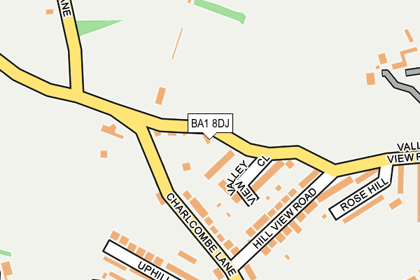 BA1 8DJ map - OS OpenMap – Local (Ordnance Survey)