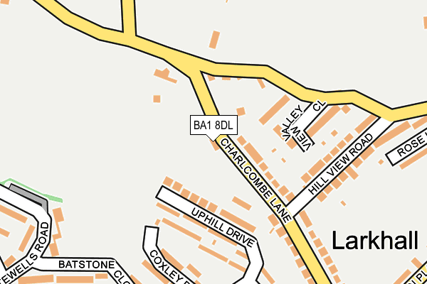 BA1 8DL map - OS OpenMap – Local (Ordnance Survey)