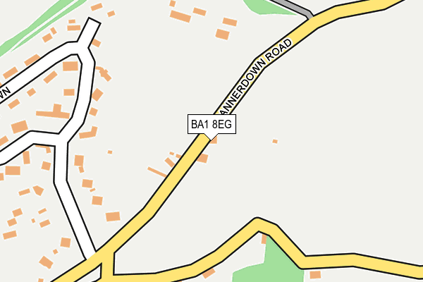 BA1 8EG map - OS OpenMap – Local (Ordnance Survey)