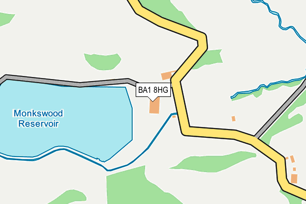 BA1 8HG map - OS OpenMap – Local (Ordnance Survey)