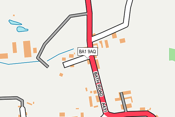BA1 9AQ map - OS OpenMap – Local (Ordnance Survey)