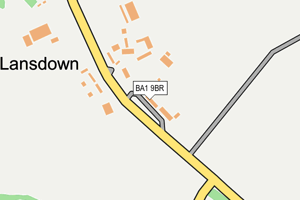 BA1 9BR map - OS OpenMap – Local (Ordnance Survey)