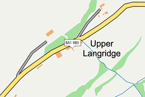 BA1 9BX map - OS OpenMap – Local (Ordnance Survey)