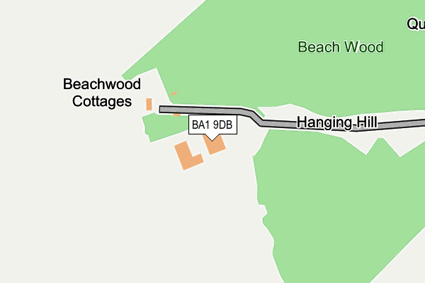 BA1 9DB map - OS OpenMap – Local (Ordnance Survey)