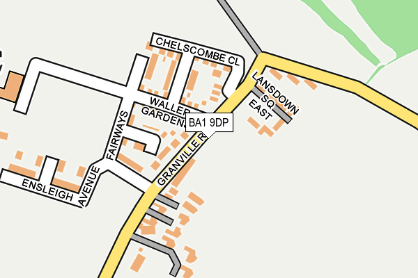 BA1 9DP map - OS OpenMap – Local (Ordnance Survey)