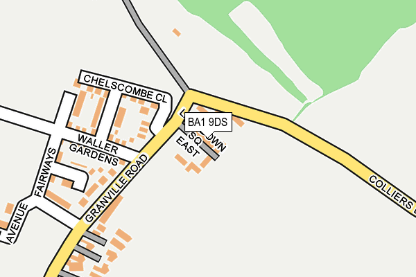 BA1 9DS map - OS OpenMap – Local (Ordnance Survey)