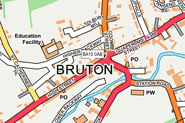 Map of SCOTT WILLIAMS VILLAS BRUTON LIMITED at local scale