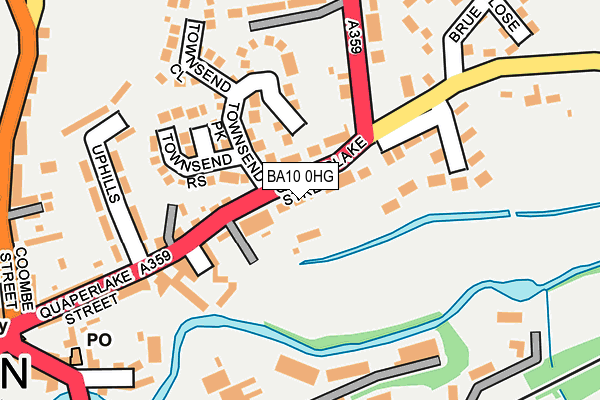 BA10 0HG map - OS OpenMap – Local (Ordnance Survey)