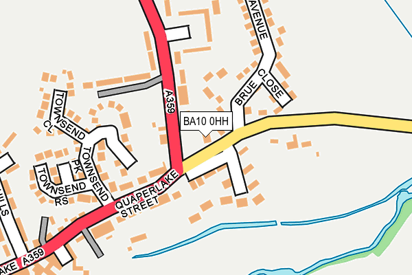 BA10 0HH map - OS OpenMap – Local (Ordnance Survey)