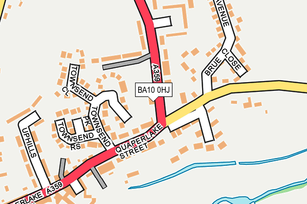 BA10 0HJ map - OS OpenMap – Local (Ordnance Survey)