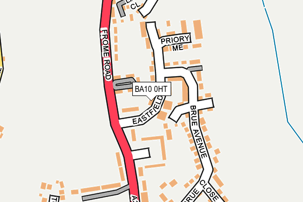 BA10 0HT map - OS OpenMap – Local (Ordnance Survey)