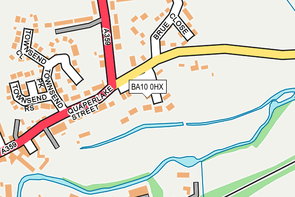 BA10 0HX map - OS OpenMap – Local (Ordnance Survey)