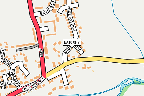 BA10 0HY map - OS OpenMap – Local (Ordnance Survey)