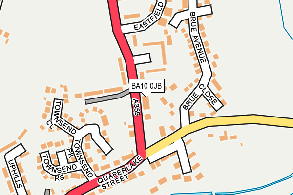 BA10 0JB map - OS OpenMap – Local (Ordnance Survey)