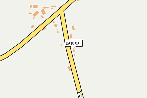BA10 0JT map - OS OpenMap – Local (Ordnance Survey)