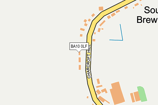 BA10 0LF map - OS OpenMap – Local (Ordnance Survey)