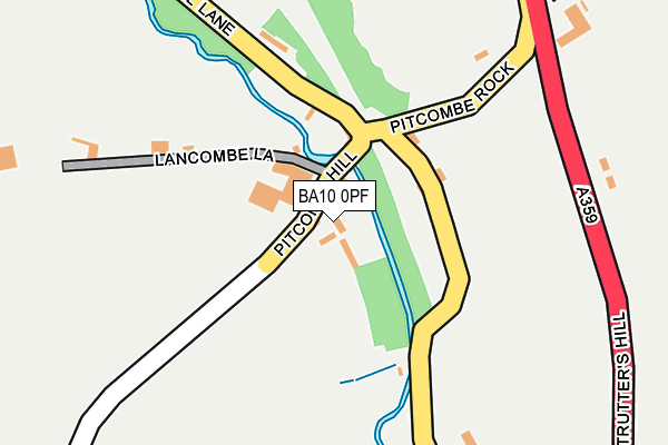 BA10 0PF map - OS OpenMap – Local (Ordnance Survey)