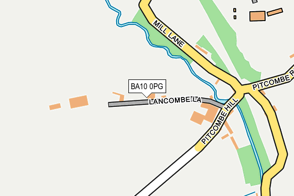 BA10 0PG map - OS OpenMap – Local (Ordnance Survey)
