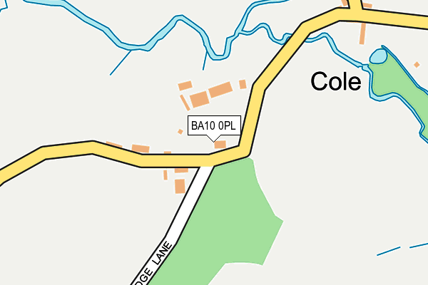 BA10 0PL map - OS OpenMap – Local (Ordnance Survey)