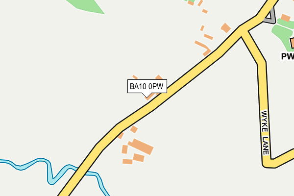 BA10 0PW map - OS OpenMap – Local (Ordnance Survey)