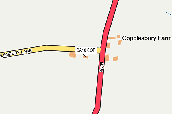BA10 0QF map - OS OpenMap – Local (Ordnance Survey)