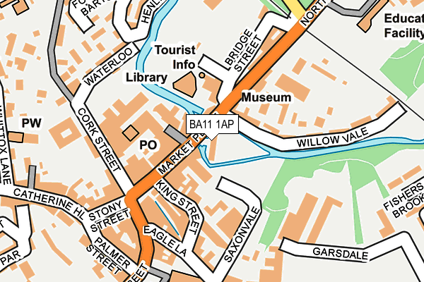 BA11 1AP map - OS OpenMap – Local (Ordnance Survey)