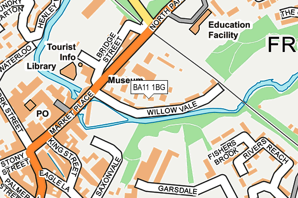BA11 1BG map - OS OpenMap – Local (Ordnance Survey)